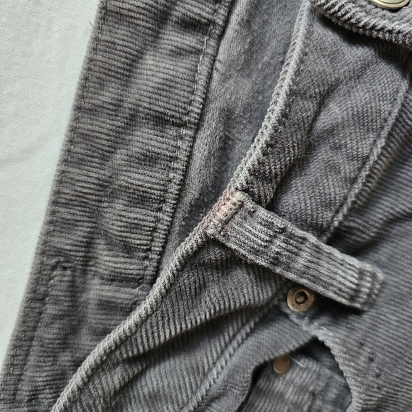 JAG gray corduroy lowrise boot leg y2k 70's stretchy retro western pants Size 10 - Picture 4 of 8
